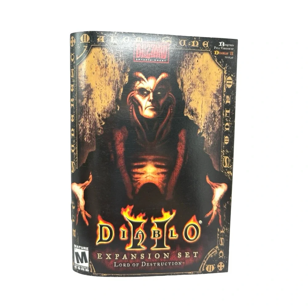 Diablo II 2 & Lord of Destruction Expansion Set PC Mac Blizzard Discs Manuals